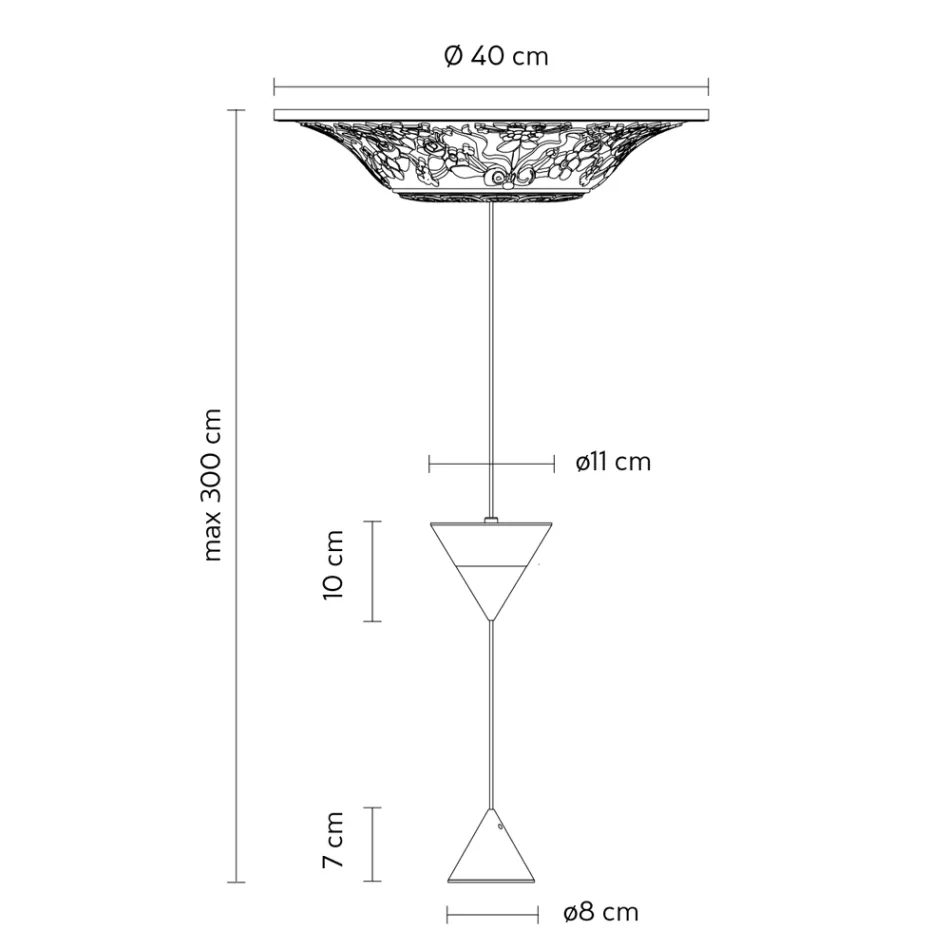 Designová závěsná lampa v bílé sádře a černém hliníku 2 kužely - Tesera Viadurini