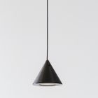 Závěsná lampa Černý hliníkový drátěný kužel Malý minimální design - Mercado Viadurini