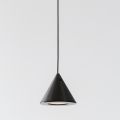 Závěsná lampa Černý hliníkový drátěný kužel Malý minimální design - Mercado