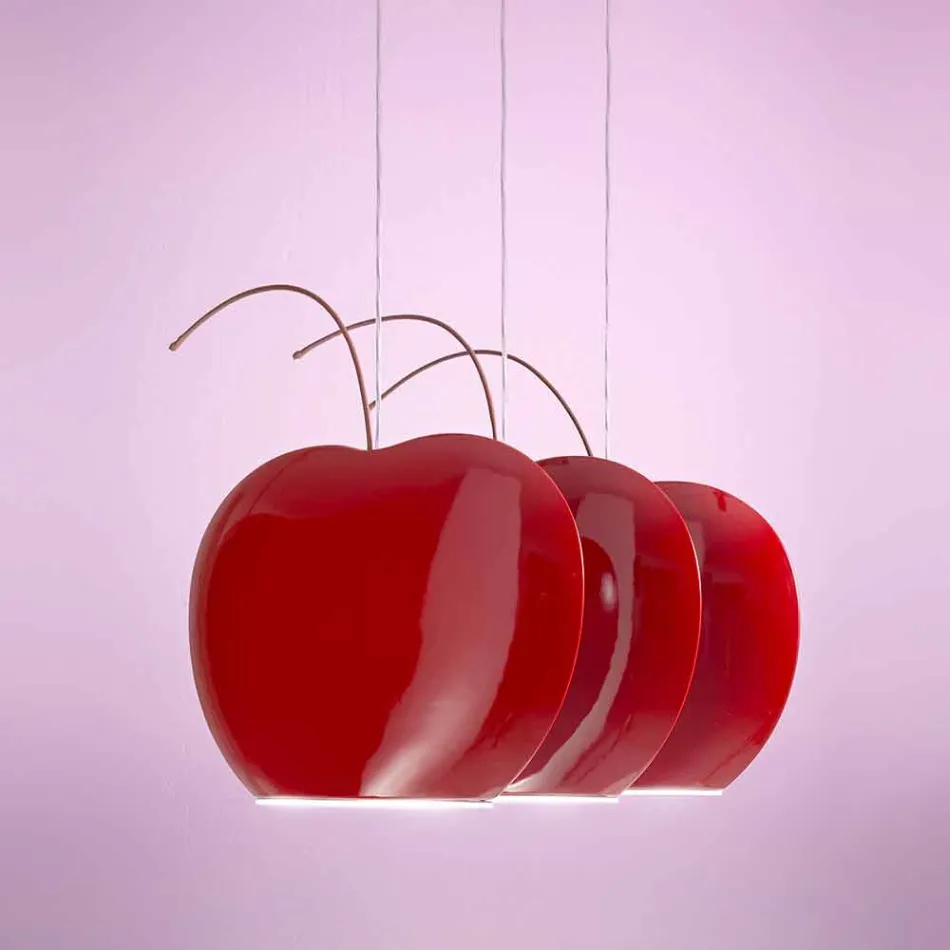 Závěsná lampa v Cherry Ceramic - Ovoce Aldo Bernardi Viadurini