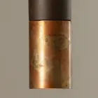 Závěsná lampa z keramiky a mědi ručně vyrobená v Itálii - Toscot Match Viadurini