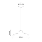 Závěsná lampa v černém keramickém a železném průmyslovém vintage designu - Bew Viadurini