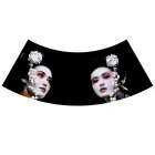 Závěsná lampa v antracitovém plátně s vnitřním designovým potiskem 2 velikosti - Bramosia Viadurini