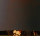 Závěsná lampa v antracitovém plátně s vnitřním designovým potiskem 2 velikosti - Bramosia Viadurini