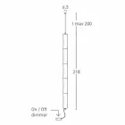 Závěsná lampa z bílého polyethylenu a kovu vyrobená v Itálii - Asturias Viadurini