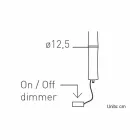 Závěsná lampa z bílého polyethylenu a kovu vyrobená v Itálii - Asturias Viadurini