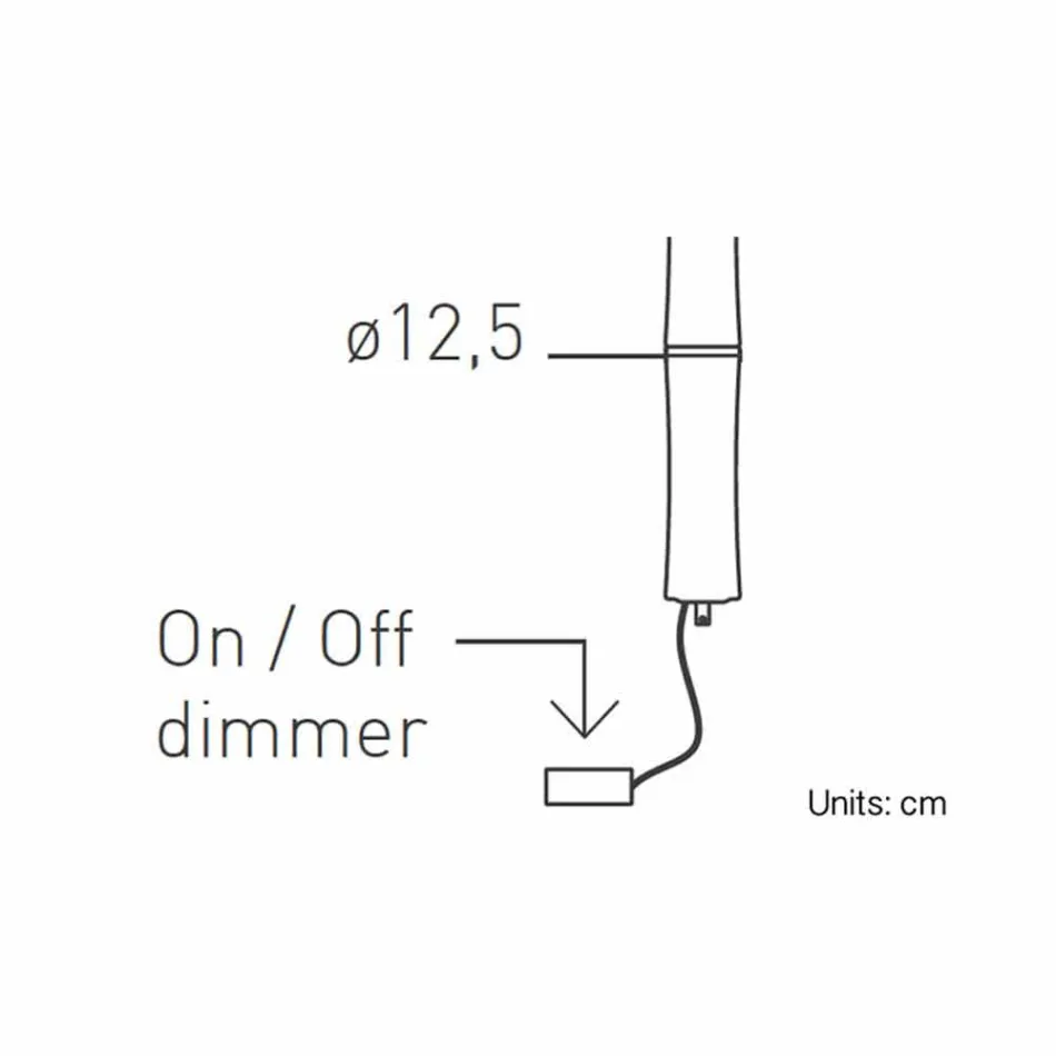 Závěsná lampa z bílého polyethylenu a kovu vyrobená v Itálii - Asturias Viadurini