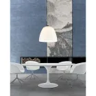 Ručně foukaná závěsná lampa z benátského skla - Flora Viadurini