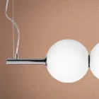 Závěsná lampa z ručně foukaného benátského skla - Jupiter Viadurini