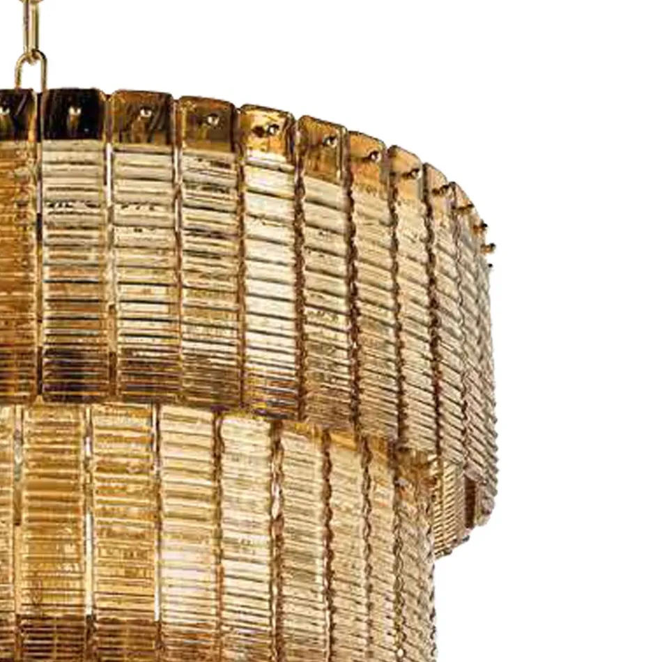 Moderní závěsná lampa z luxusního ručně vyráběného skla Made in Italy - Valadier Viadurini