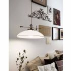Závěsná posuvná lampa z mosazi a skla Murano - Country od Il Fanale Viadurini