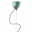 retro styl lampa řemeslně pozastavení Ferroluce Viadurini