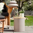 Stolní lampa pro venkovní nebo vnitřní design s LED, solární energií nebo E27 - Tamburostar Viadurini