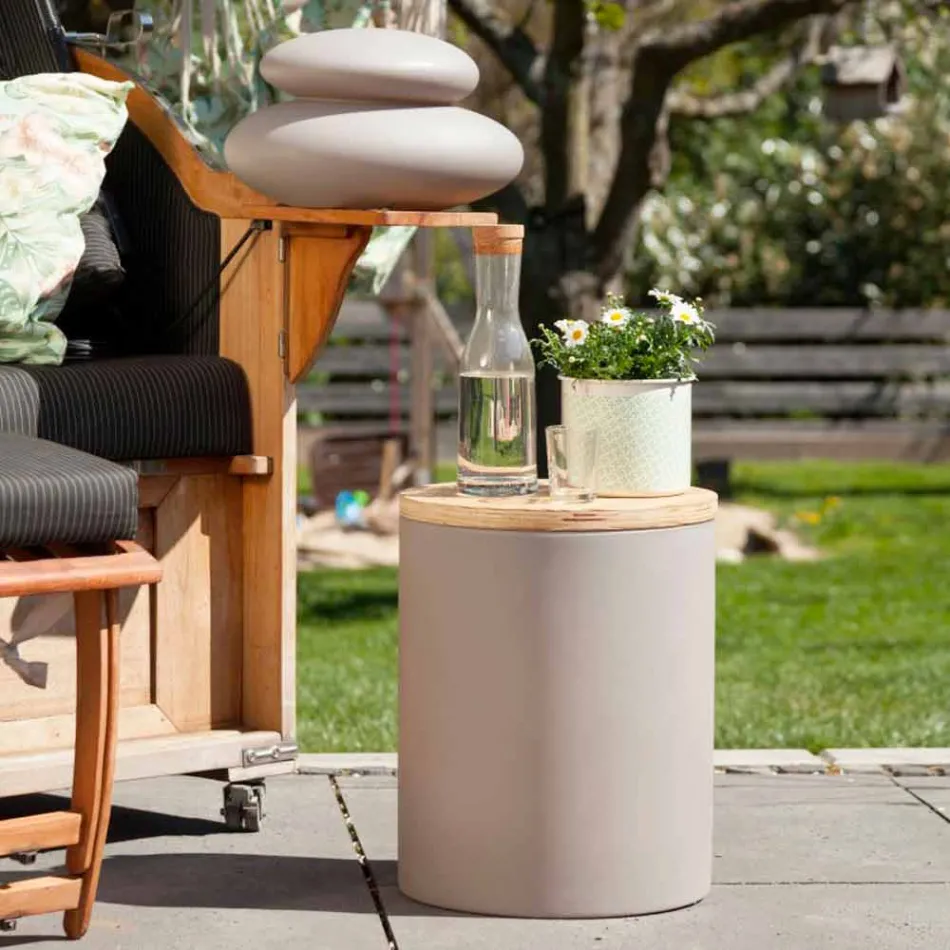 Stolní lampa pro venkovní nebo vnitřní design s LED, solární energií nebo E27 - Tamburostar Viadurini