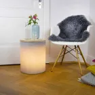 Stolní lampa pro venkovní nebo vnitřní design s LED, solární energií nebo E27 - Tamburostar Viadurini