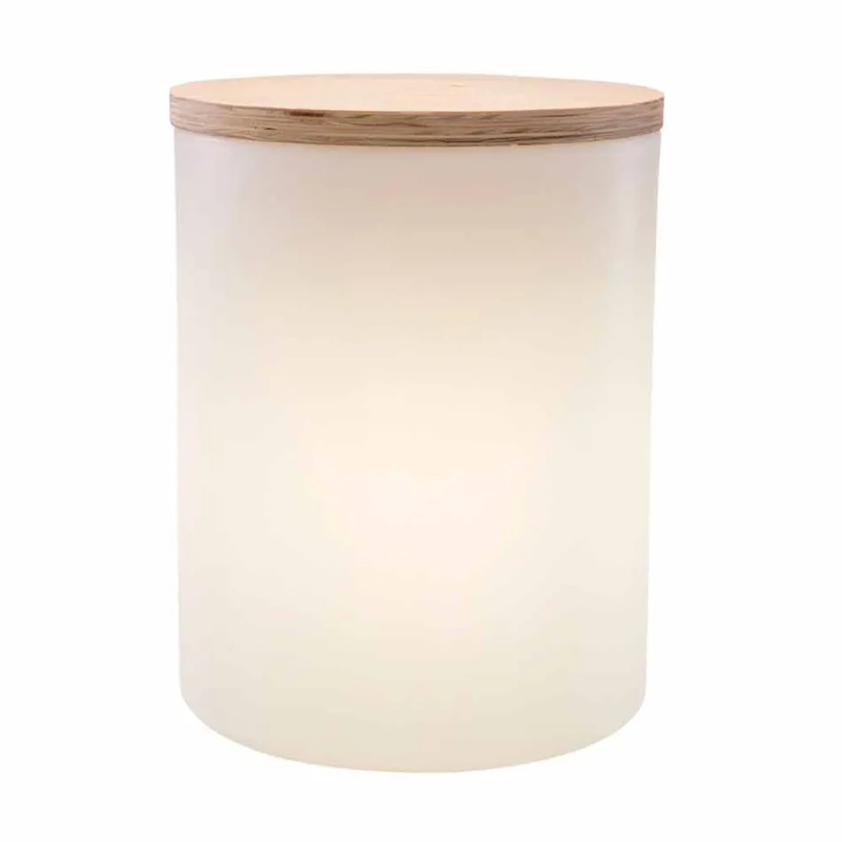 Stolní lampa pro venkovní nebo vnitřní design s LED, solární energií nebo E27 - Tamburostar Viadurini