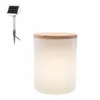 Stolní lampa pro venkovní nebo vnitřní design s LED, solární energií nebo E27 - Tamburostar Viadurini