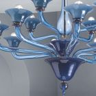 Lustr z benátského skla 12 světel Made in Italy - Ismail Viadurini