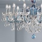 18 světel Lustr z benátského skla a kovu Classic - florentský styl Viadurini