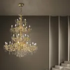 Lustr 27 světel z benátského skla Ručně vyrobený v Itálii - Florentine Viadurini