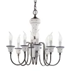 Lustr 8 Lights Artisan Ručně malovaná keramika a mosaz - Sanremo Viadurini