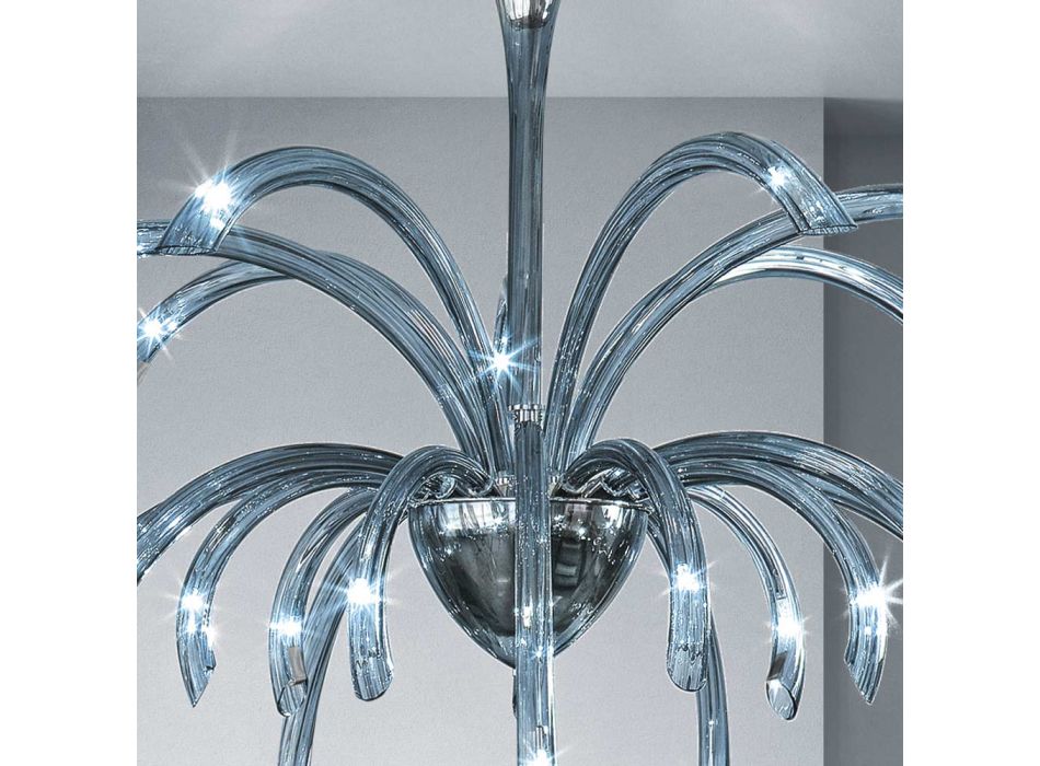21 světel Lustr z benátského skla ručně vyrobený v Itálii - Jason Viadurini