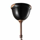 Lustr zvonek vinobraní keramiky a metalo Angela Ferroluce Viadurini