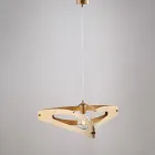 Závěsné svítidlo Apus v bílém chromu a stříbrném provedení Viadurini