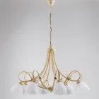 Závěsné svítidlo Cosmo v černém kovu a skle Viadurini