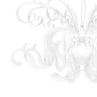 Závěsný lustr v bílém plexiskle, recyklovatelný design - Sancho Viadurini