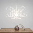 Závěsný lustr v bílém plexiskle, recyklovatelný design - Sancho Viadurini