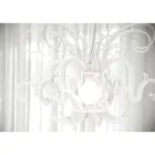 Závěsný lustr z recyklovatelného bílého nebo černého plexiskla - Sancho Viadurini