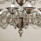 Řemeslný lustr s 18 světly v benátském skle, vyrobený v Itálii - Margherita Viadurini