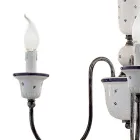 Ručně vyráběný keramický a starožitný mosazný lustr - Sanremo Viadurini