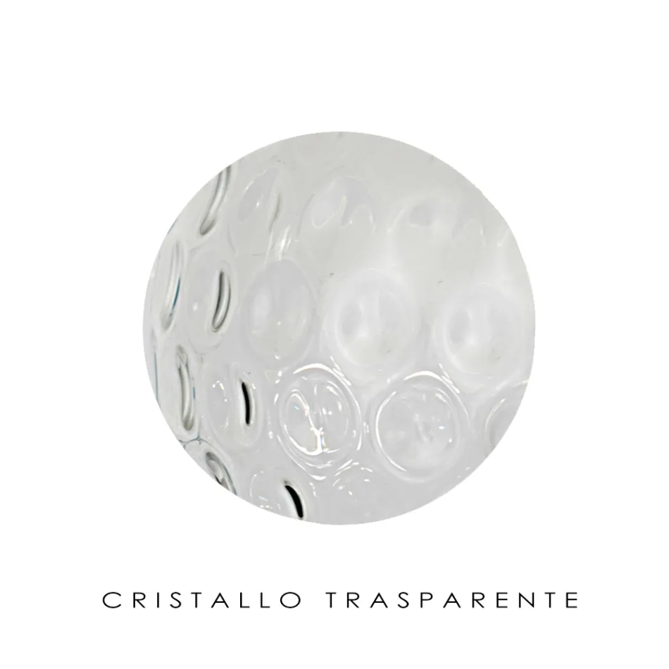 Ručně vyráběný lustr z benátského skla a kovu - Bolle Balloton Viadurini