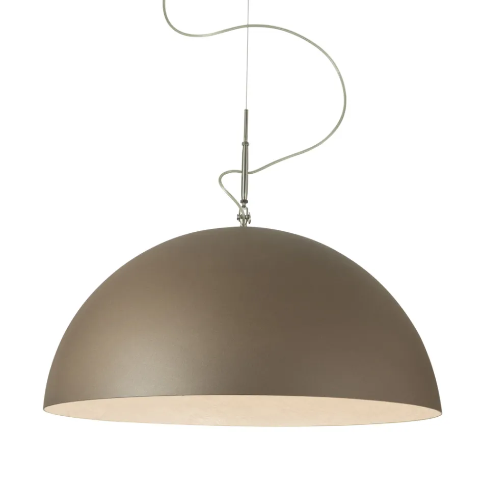 Dvoubarevný lustr z Laprenu a Nebulitu - Mezza Luna od In-es.artdesign Viadurini