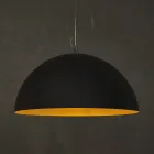 Dvoubarevný lustr z Laprenu a Nebulitu - Mezza Luna od In-es.artdesign Viadurini