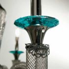 Klasický lustr 18 světel z ručně vyráběného skla a krystalů - Magrena Viadurini