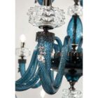 Klasický lustr se 6 světly z italského luxusního ručně vyráběného skla - fyziologický roztok Viadurini