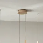 Lustr se 2 LED diodami s vyjímatelnou vložkou z granulovaného skla - Catalpa Viadurini