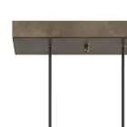 Lustr s 5 světly ze železa a skla Made in Italy – zataženo Viadurini