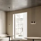 Lustr se 6 světly ze železa a skla Made in Italy – zataženo Viadurini