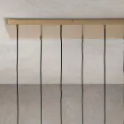 Lustr se 6 světly z foukaného skla ve tvaru koule Made in Italy - Prilla Viadurini