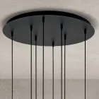 Lustr s 8 světly z foukaného skla ve tvaru koule Made in Italy - Prilla Viadurini