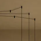 Lustr s válcovými skleněnými canneté vyrobenými v Itálii - Oris Viadurini