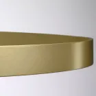 Lustr se skleněným tělem a 6 hliníkovými kruhy - Clara Viadurini