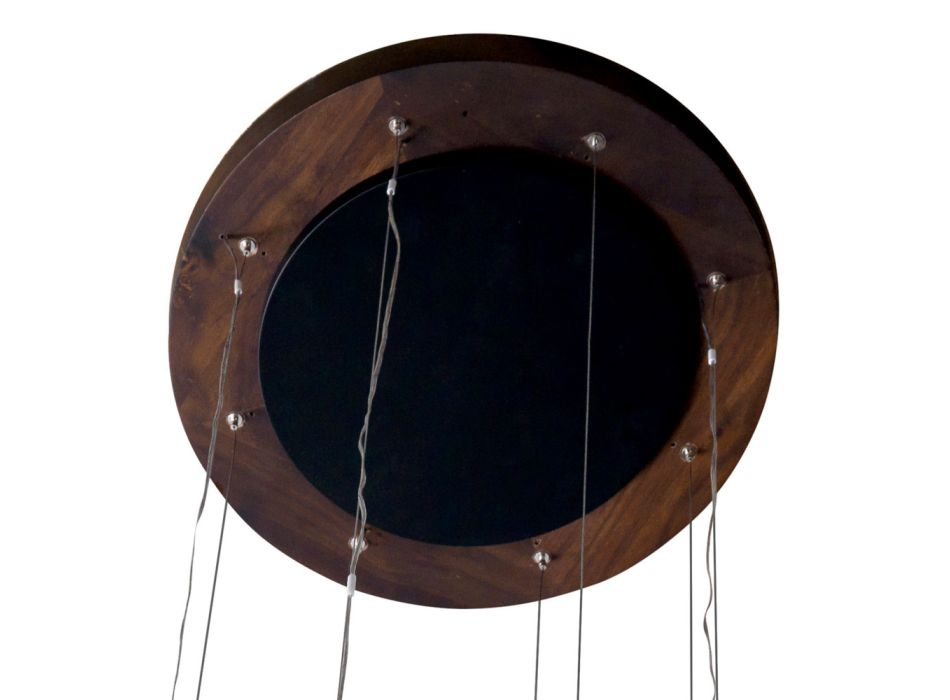 4-dílný designový lustr z dřeva Grilli York vyrobený v Itálii