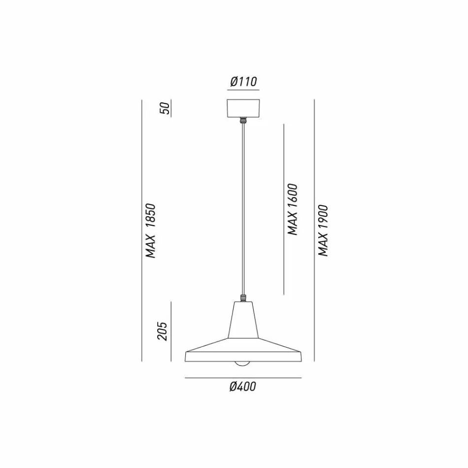 Průmyslový design ve stylu starožitné železo lustr Monica Viadurini