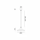 Průmyslový design ve stylu starožitné železo lustr Monica Viadurini