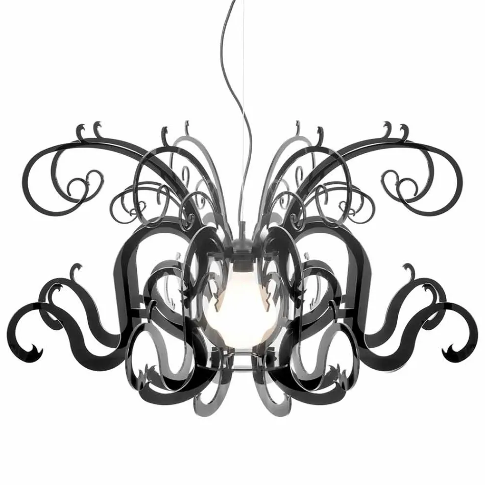 Moderní design lustr z plexiskla vyrobený v Itálii, Malito Viadurini